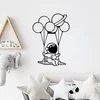 Wallity Zidna dekoracija Astronaut 1, 44x70cm, Crna