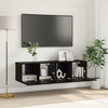 Set TV komoda 2 pcs Crna 60 x 30 x 30 cm Konstruirano drvo