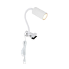 Globo 57911KW - Fleksibilna lampa sa klipsom ROBBY 1xGU10/25W/230V bela