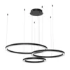 LED luster na sajli GALAXIA LED/85W/230V crna