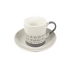 PORCELAN SET ZA KAFU130ml 6/1 (HAND/BEŽ) RXG-N241079