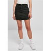 Womens Organic Stretch Denim Mini Skirt Black Washed