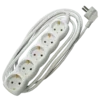 Produžni kabl + 5 utičnica 3x1,5mm2 - 1,5m beli