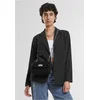 Womens long blazer black