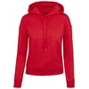 Womens fiery red hooded jacket