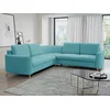 Kotna garnitura Kingston 157 (Castel 70) Turkizna, Funkcija spanje, Predal, 251x251x85cm