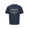 JACK & JONES Majica JORFREDERIKSBERG temno siva/zelena/bela