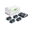 FESTOOL set baterij SYS 18V 4x5,0/TCL 6 DUO