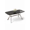 HANAH HOME Trpezarijski sto Esla Black Marble Chrome