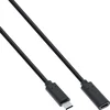 IN USB 3.2 tip C moški/ženski kabel, 0,5 m