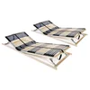 Podnice za krevet 2 kom s 42 letvice i 7 zona 90 x 200 cm