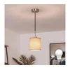 BRILAGI - LED luster na sajli NUBILA 1xE27/60W/230V prečnik 14 cm crna/svetlo smeđa