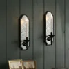 2x WVOPIAHY Vintage stenski svečnik iz kovine
