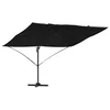 Vidaxl Senčnik Črna 351 x 250 x 260 cm Poliester in aluminij