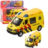 Reševalni avtomobil, kovinski, LEAN TOYS, 1:32, lučke, zvok, rumena