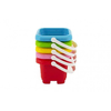 Teddies Vedro za pesek iz plastike 12x9cm 5 barv 12m+