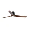 FARO 33839-1TW-LED prigušiva ventilator HEYWOOD TUB L 10W/230V borovina/crna prečnik 132 cm + daljinski upravljač