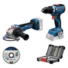 Bosch Set aku alata Odvijač bušilica i ugaona brusilica GSR 18V65+GWS 18V11+set pribor 0615A50091