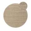 Sivo-rjava okrogla preproga iz jute o 160 cm Bouclé Jaipur – Hanse Home