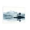 Canvas Slika na platnu Plavi pejzaž, Sa ramom, 150 x 100 cm, Beli