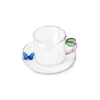 Ichendorf Milano skodelica s podstavkom iz borosilikatnega stekla Fruits and Flowers 300 ml