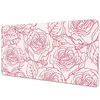 Decormat Podloga za pisalno mizo Vrtnice doodle 90x45 cm