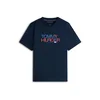 TOMMY HILFIGER Majica Brand Love modra / mornarska / rdeča / bela