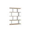 Hanah Home Harmon White Oak Polica za knjige 90x25x127.4cm, Bež bela
