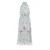 WE Fashion Obleka smaragd/meta/lila/roza