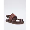 Trendyol Shoes Ženske sandale Takss25Sd00049, Braon