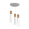 Luster na sajli CASSA 3xGU10/8W/230V bela