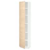 METOD Visoki element s policama, bela/Askersund im. svetlog jasena, 40x37x200 cm