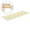 Vidaxl Blazina za vrtno klop kremno bela 150x50x7 cm oxford tkanina