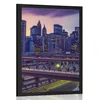 Plakat hrupno velemesto - 40x60 silver