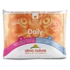 Almo Nature Daily Menu Cat Multipack Tuna Salmon and Cod Shrimp - 6 Sachets of 70Gr.