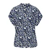 LASCANA Bluza modra/črna/bela