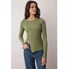 Trendyol Milla ženska bluza Twoaw26Bz00104, maslinasta