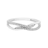 Diamant Exquis Prstan Ring aus 375 Weißgold mit Diamant srebrna