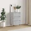 Greatstore Komoda betonsko siva 40x35x70 cm inženirski les