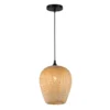 Luster na sajli ALMA, 1xE27/60W/230V, prečnik 23 cm, bambus