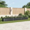 Povišena vrtna gredica pocinčani čelik 480x80x45 cm antracit