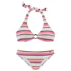 VENICE BEACH Bikini  modra / svetlo roza / črna / bela
