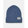 Sinsay - Beanie kapa sa viskozom i prišivkom - steel blue