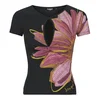 Desigual Majica Dublin 26SWTK05 Črna Regular Fit
