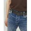 Dark brown mens leather belt Jack & Jones Roma