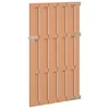 vidaXL vidaXL Vrtna vrata 100 x 180 cm WPC in aluminij Rjava, (5000249552)
