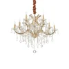 Ideal Lux - Kristalni lestenec na verigi NAPOLEON 12xE14/40W/230V pr. 74 cm zlata