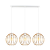 Luster na sajli MAT 3xE27/60W/230V bela/bakarna