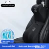 Icaroom Set jastuka za vrat i leđa za auto sedište, Crni