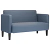 Sofa za dvije osobe plava 109 cm samt tkanina